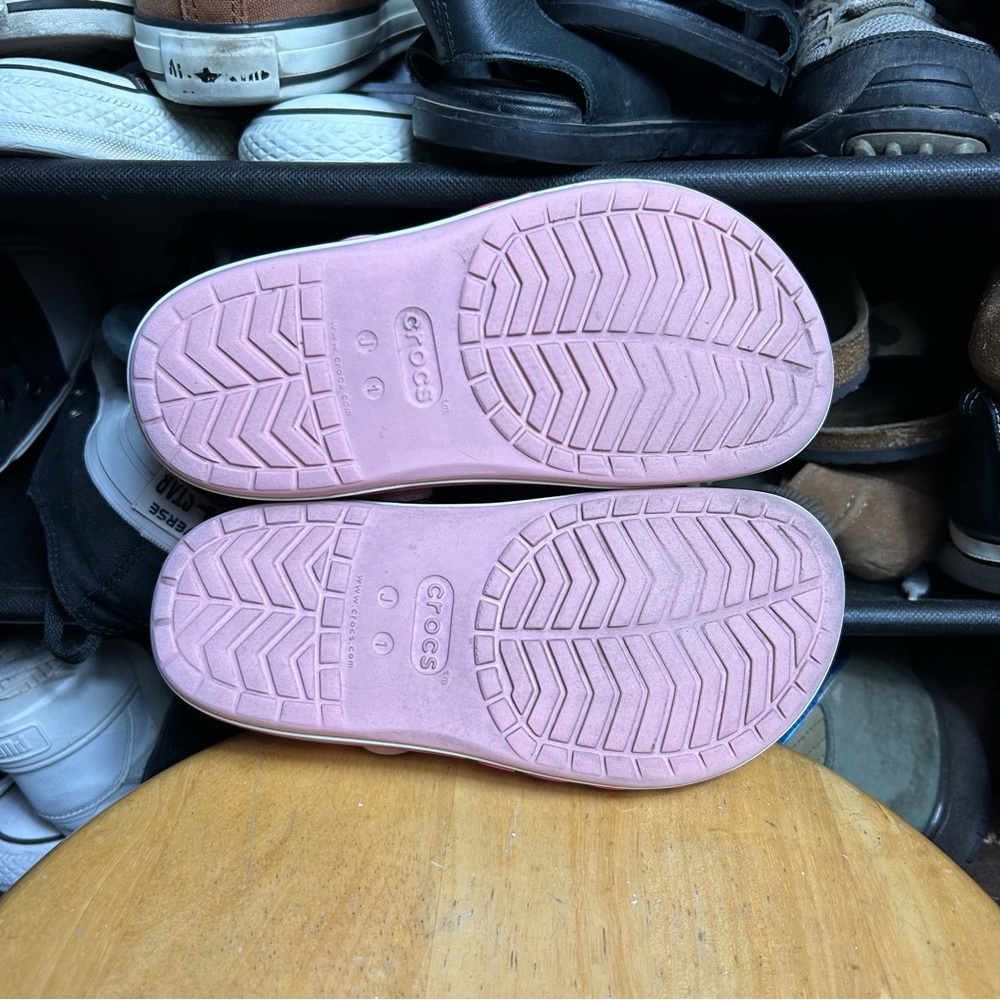 CROCS Kids Pink Sandals - Picture 7 of 7